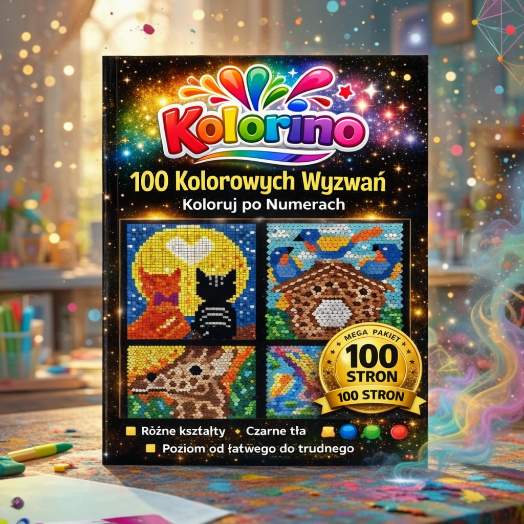 Kolorino - Zestaw 100 rysunków po numerach
